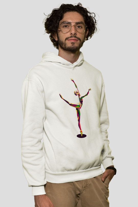 Bale Beyaz Unisex Hoodie