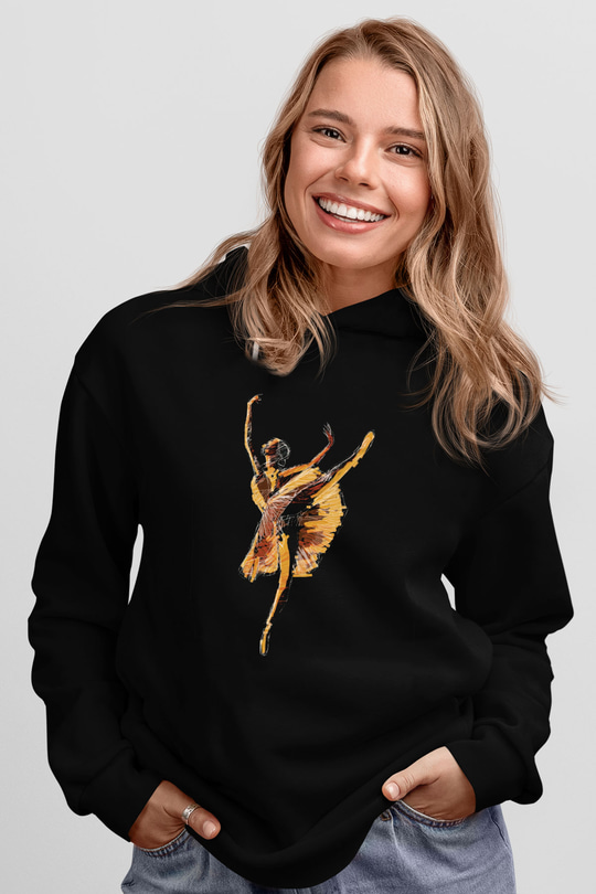 Bale Siyah Unisex Hoodie
