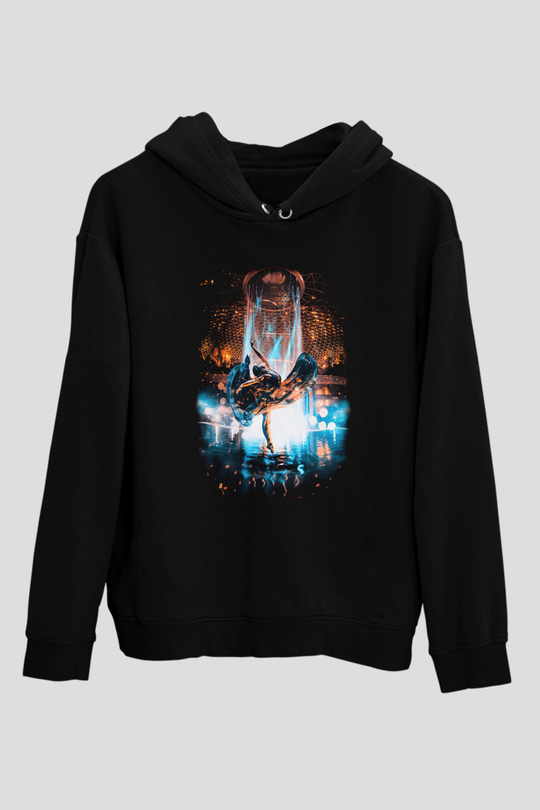 Bale Siyah Unisex Hoodie