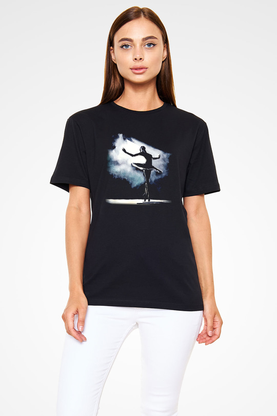 Bale Siyah Unisex Tişört T-Shirt - TişörtFabrikası