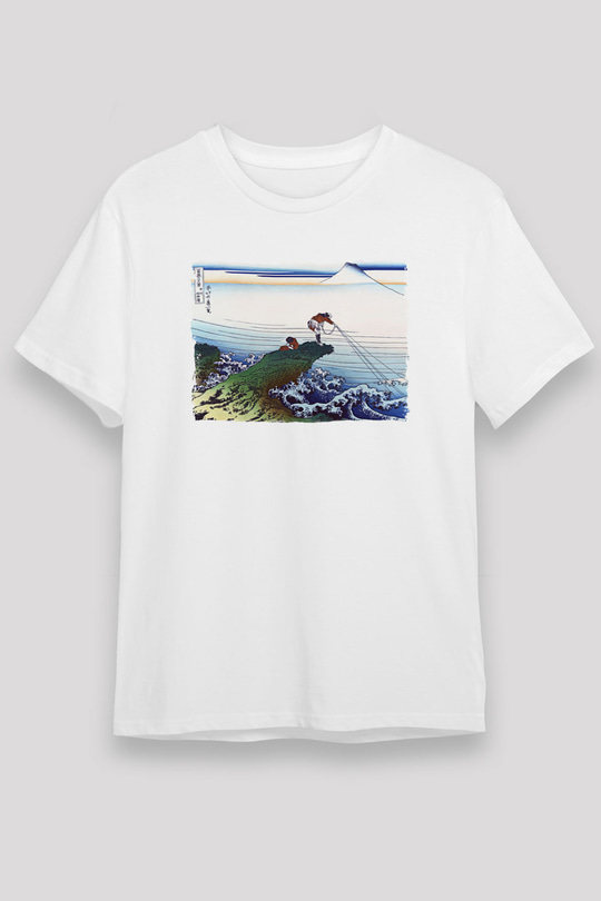 Balıkçı Beyaz Unisex Tişört T-Shirt - TişörtFabrikası