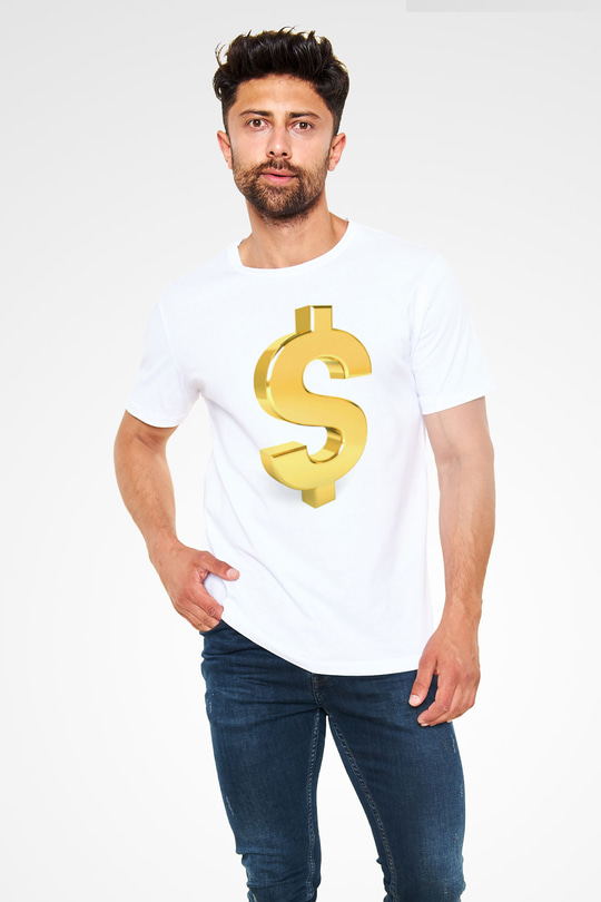 Bankacı Beyaz Unisex Tişört T-Shirt - TişörtFabrikası