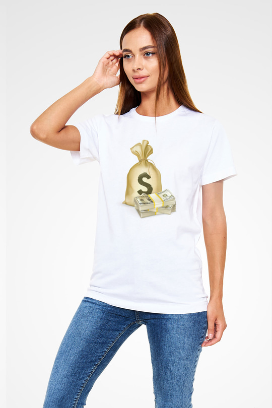 Bankacı Beyaz Unisex Tişört T-Shirt - TişörtFabrikası
