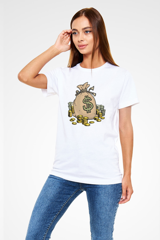Bankacı Beyaz Unisex Tişört T-Shirt - TişörtFabrikası