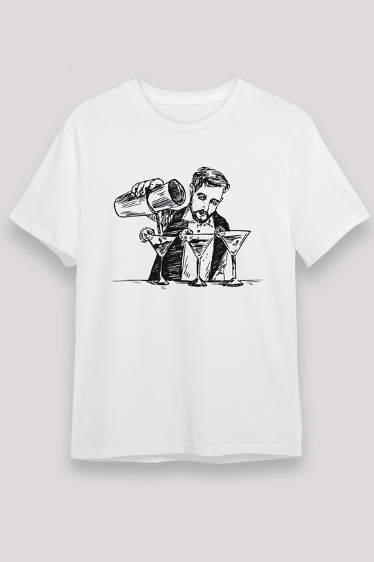 Barmen Beyaz Unisex Tişört T-Shirt - TişörtFabrikası