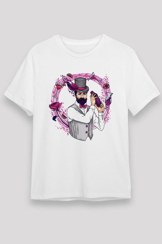 Barmen Beyaz Unisex Tişört T-Shirt - TişörtFabrikası