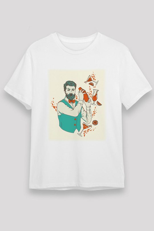 Barmen Beyaz Unisex Tişört T-Shirt - TişörtFabrikası