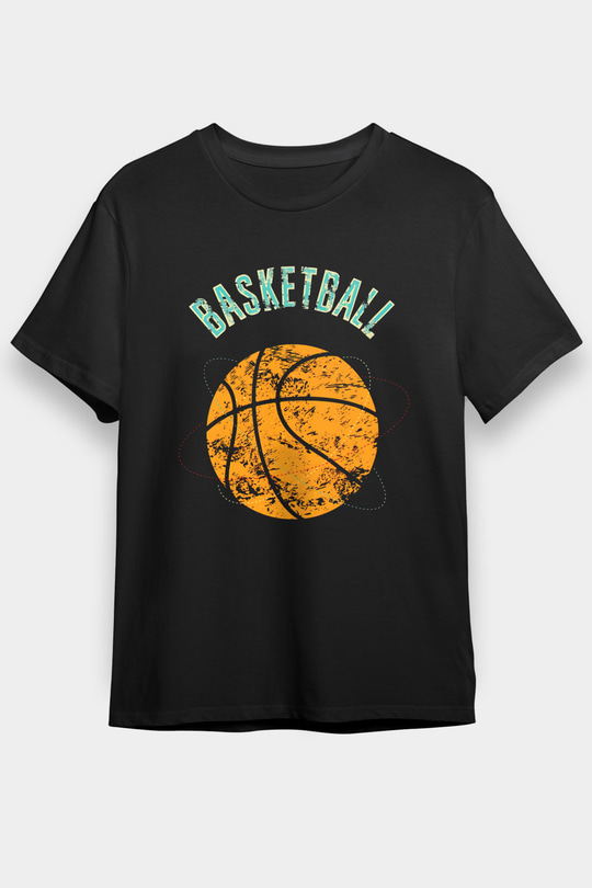 Basketbol Siyah Unisex Tişört T-Shirt - TişörtFabrikası
