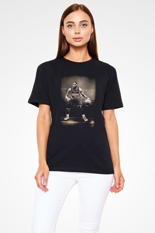 Basketbol Siyah Unisex Tişört T-Shirt - TişörtFabrikası
