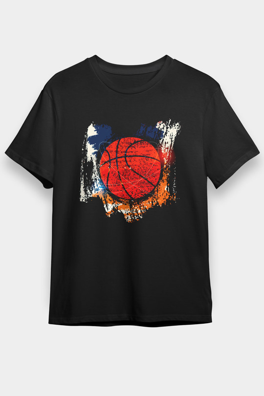 Basketbol Siyah Unisex Tişört T-Shirt - TişörtFabrikası