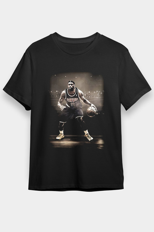 Basketbol Siyah Unisex Tişört T-Shirt - TişörtFabrikası