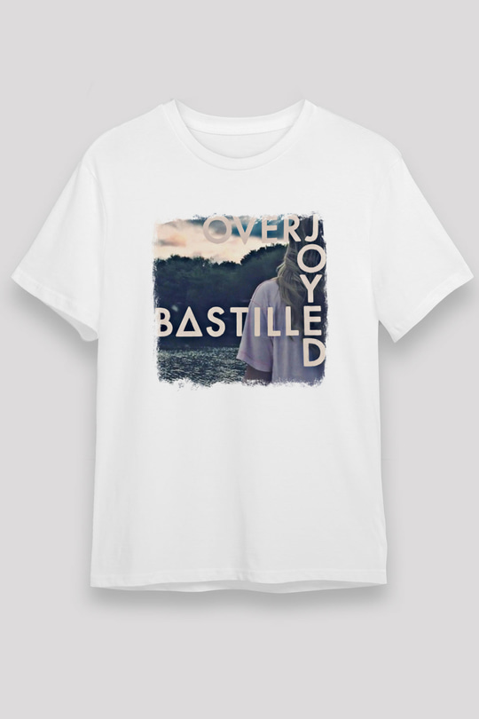 Bastille Baskılı Unisex Beyaz Tişört