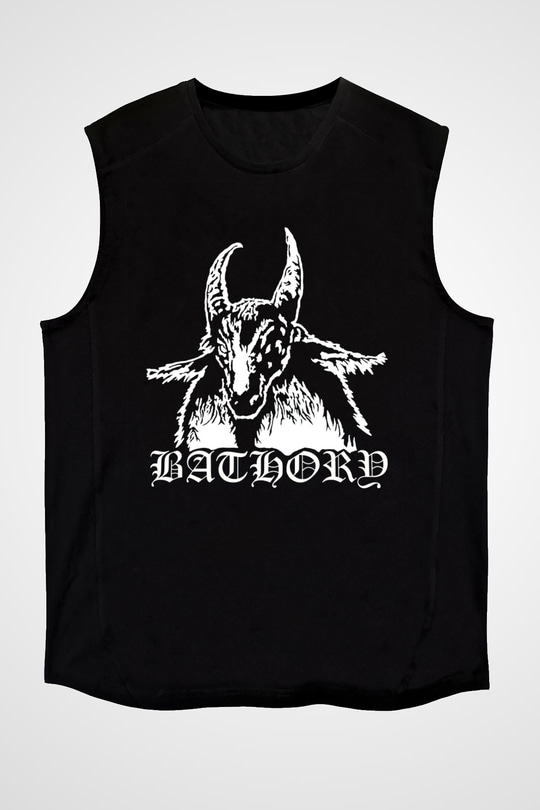 Bathory Siyah Unisex Kolsuz Tişört