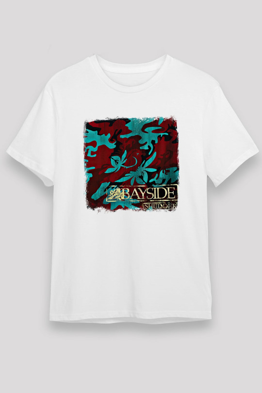 Bayside Baskılı Unisex Beyaz Tişört