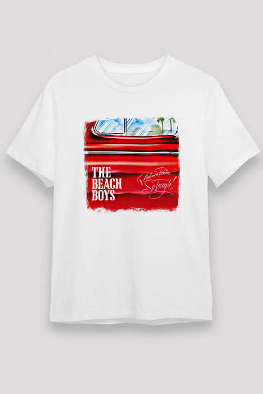 Beach Boys Baskılı Unisex Beyaz Tişört