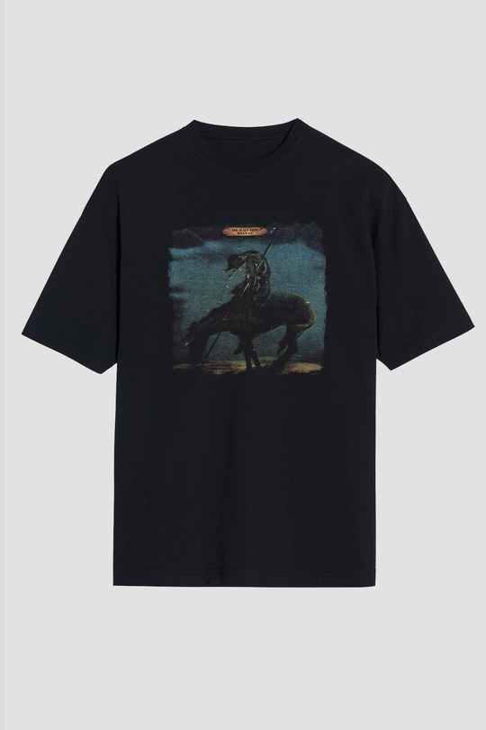 Beach Boys Baskılı Unisex Siyah Oversize Tişört