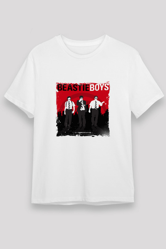 Beastie Boys Baskılı Unisex Beyaz Tişört