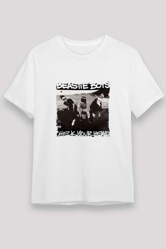 Beastie Boys Baskılı Unisex Beyaz Tişört