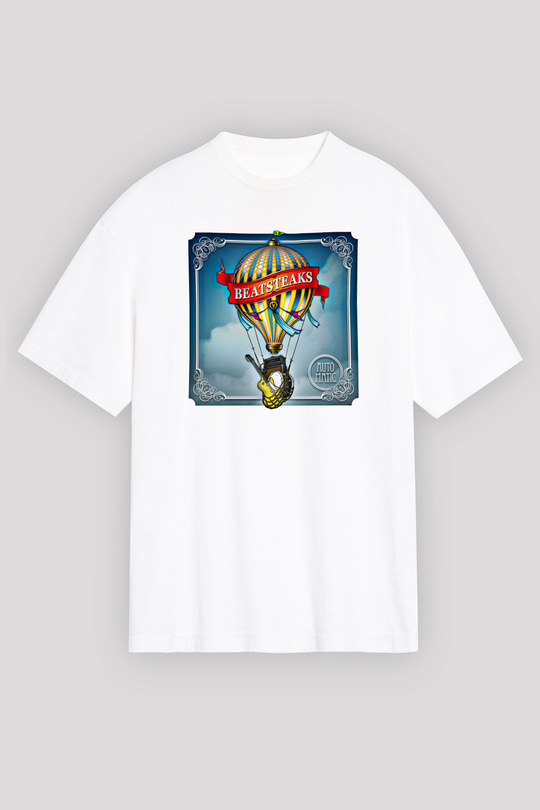 Beatsteaks Baskılı Unisex Beyaz Oversize Tişört