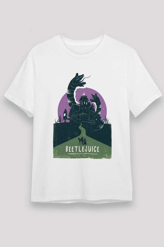 Beetlejuice Beterböcek Beyaz Unisex Tişört