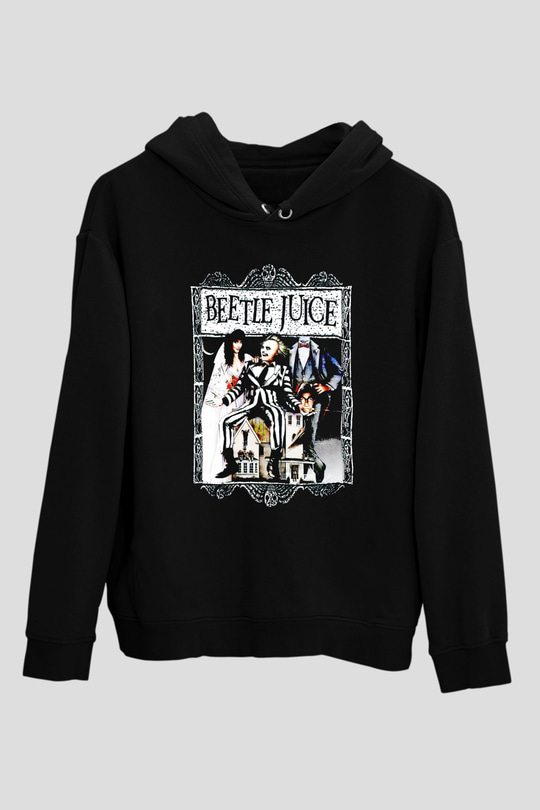 Beetlejuice Beterböcek Siyah Unisex Hoodie