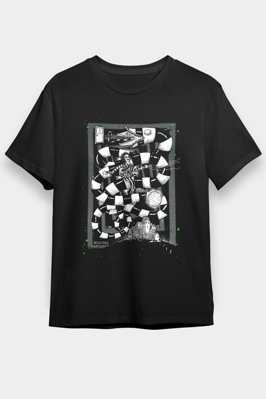 Beetlejuice Beterböcek Siyah Unisex Tişört