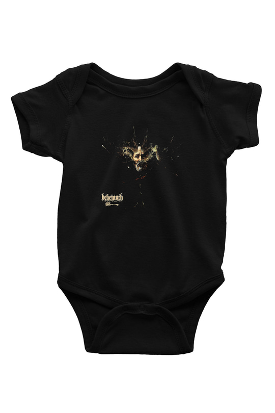 Behemoth Baskılı Unisex Siyah Bebek Body - Zıbın
