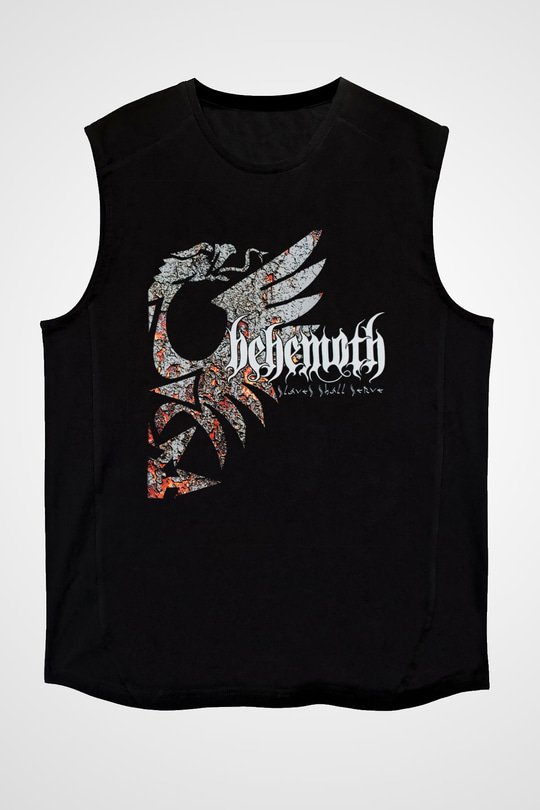 Behemoth Siyah Unisex Kolsuz Tişört