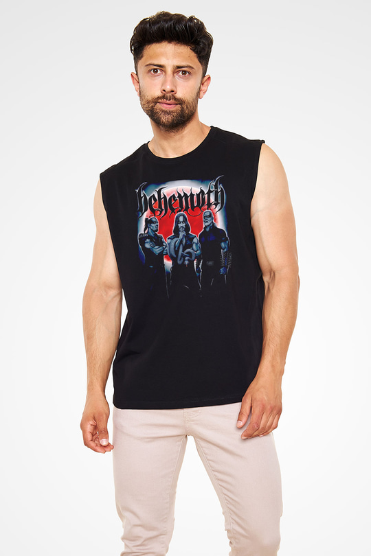 Behemoth Siyah Unisex Kolsuz Tişört