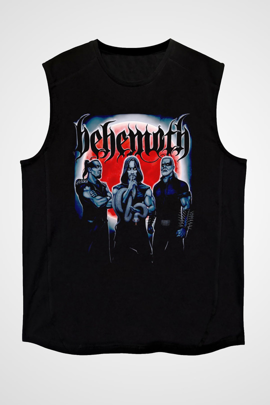 Behemoth Siyah Unisex Kolsuz Tişört