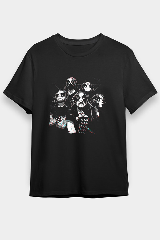 Belzebubs Baskılı Unisex Siyah Tişört - Tshirt