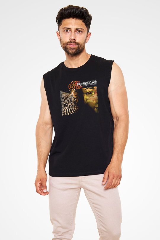 Beneath the Massacre Baskılı Unisex Siyah Kolsuz Tişört