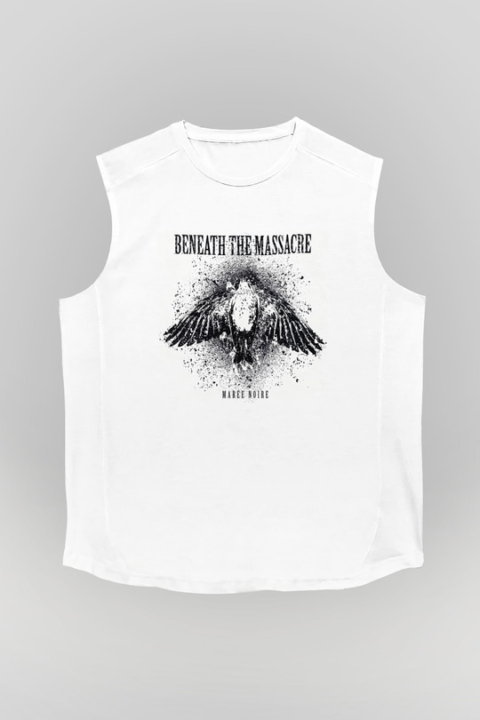 Beneath the Massacre Beyaz Unisex Kolsuz Tişört