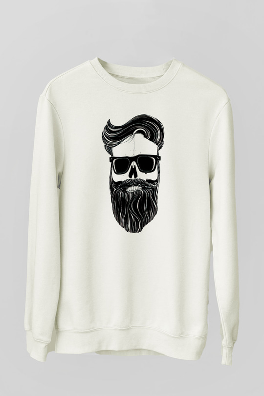 Berber Beyaz Unisex Sweatshirt