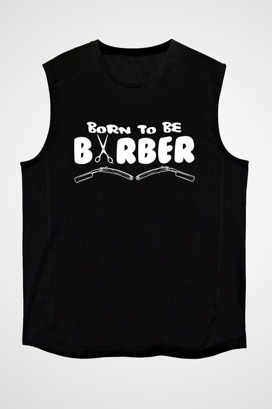 Berber Siyah Unisex Kolsuz Tişört