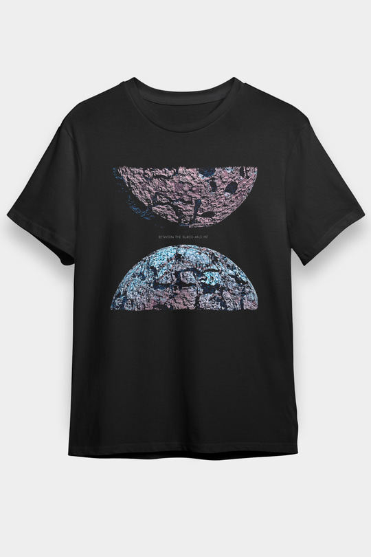 Between The Buried And Me Baskılı Unisex Siyah Tişört - Tshirt