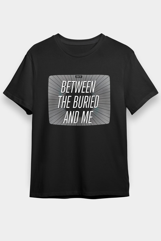 Between The Buried And Me Baskılı Unisex Siyah Tişört - Tshirt