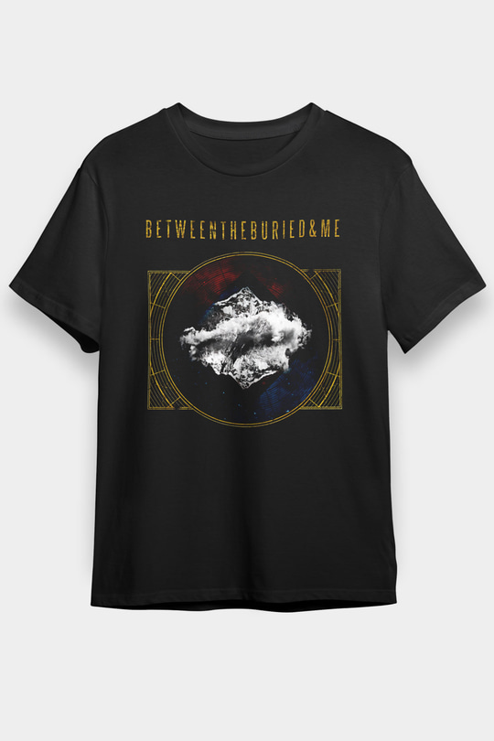Between The Buried And Me Baskılı Unisex Siyah Tişört - Tshirt