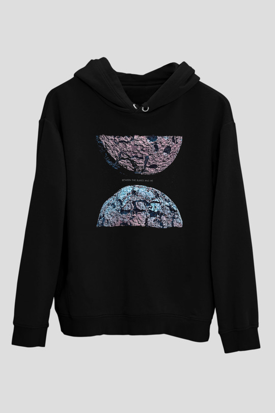 Between The Buried And Me Baskılı Unisex Siyah Kapüşonlu Sweatshirt