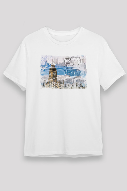 Big Ben Beyaz Unisex Tişört T-Shirt - TişörtFabrikası