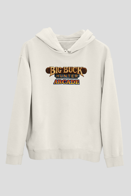 Big Buck Hunter Beyaz Unisex Hoodie