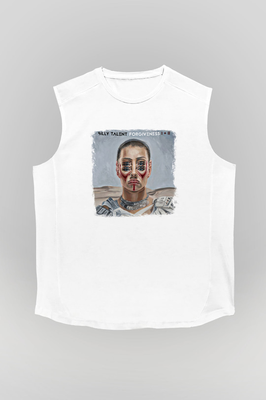 Billy Talent Baskılı Unisex Beyaz Kolsuz Tişört