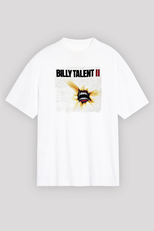 Billy Talent Baskılı Unisex Beyaz Oversize Tişört