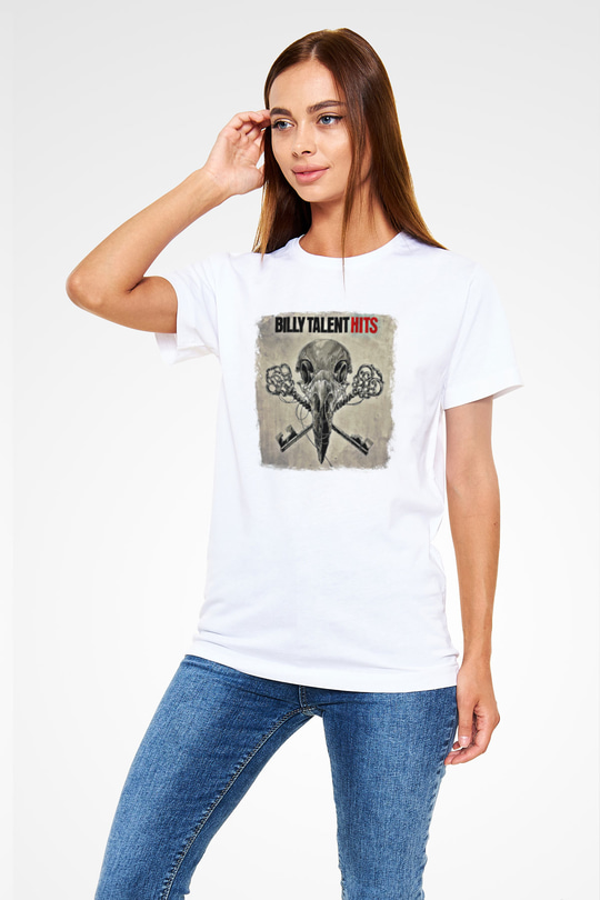 Billy Talent Baskılı Unisex Beyaz Tişört