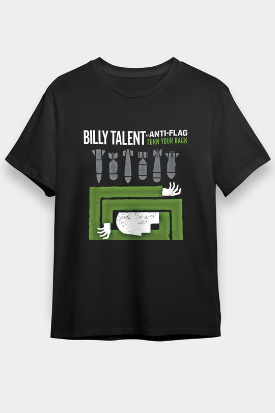 Billy Talent Baskılı Unisex Siyah Tişört