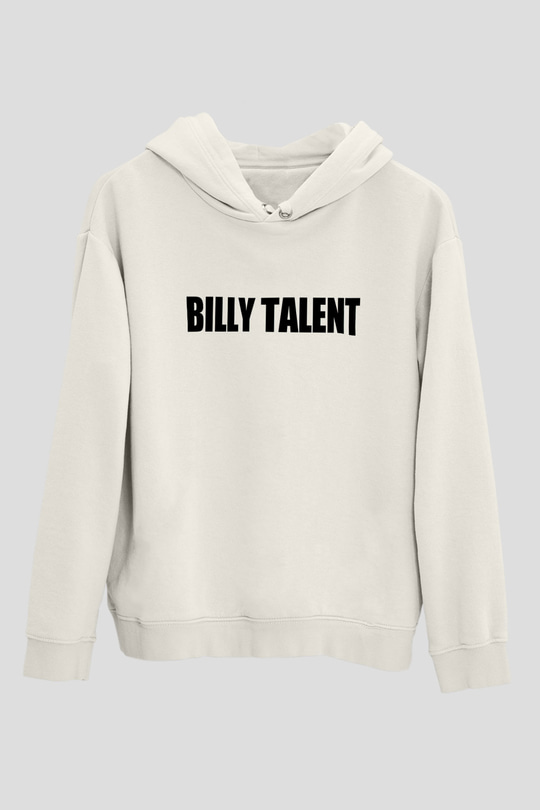 Billy Talent Beyaz Unisex Kapşonlu Sweatshirt