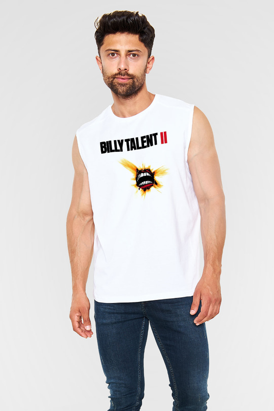 Billy Talent Beyaz Unisex Kolsuz Tişört