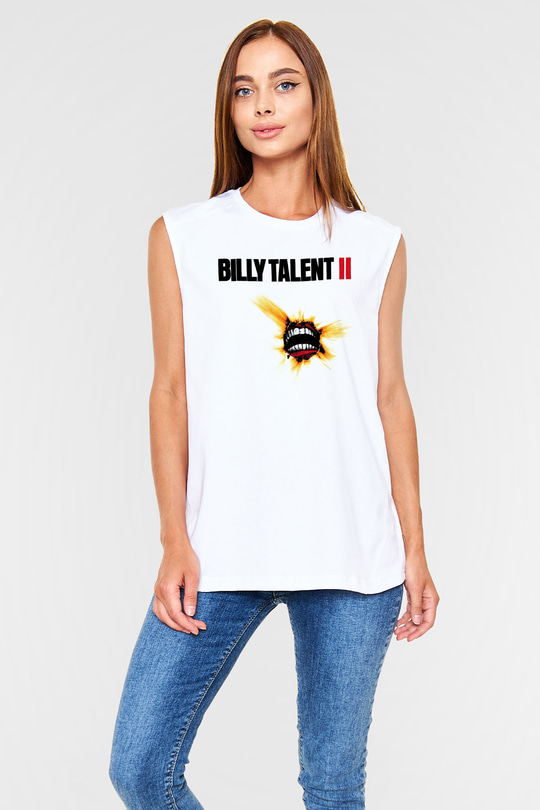 Billy Talent Beyaz Unisex Kolsuz Tişört