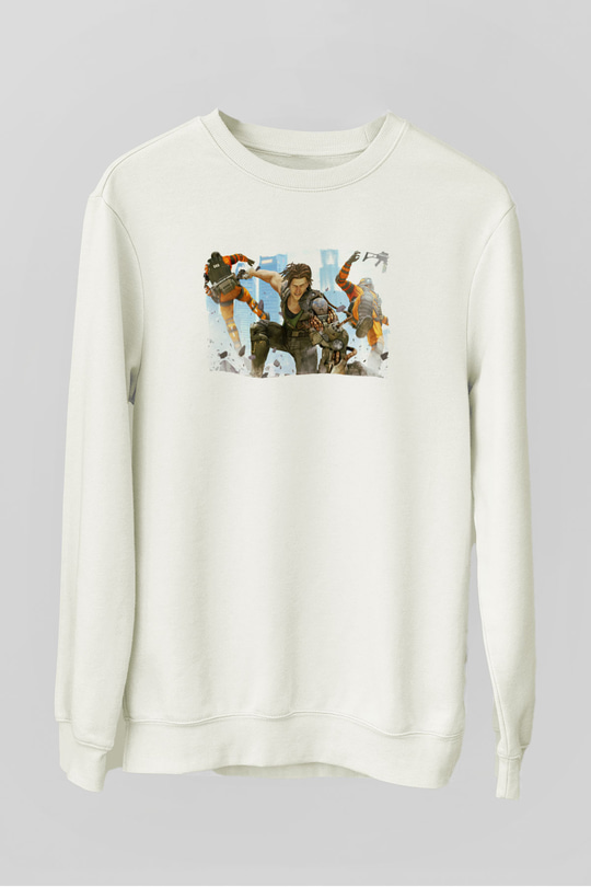 Bionic Commando Beyaz Unisex Sweatshirt
