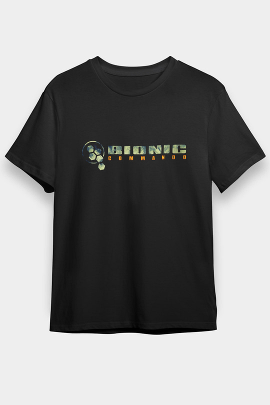 Bionic Commando Siyah Unisex Tişört T-Shirt